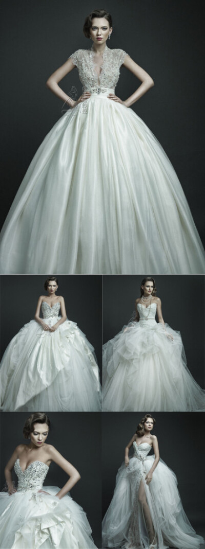 ersa atelier 2012婚纱款,超蓬裙摆,霸气外露
