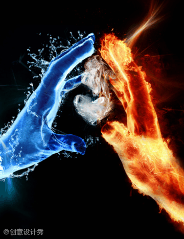 冰与火对立图片图片