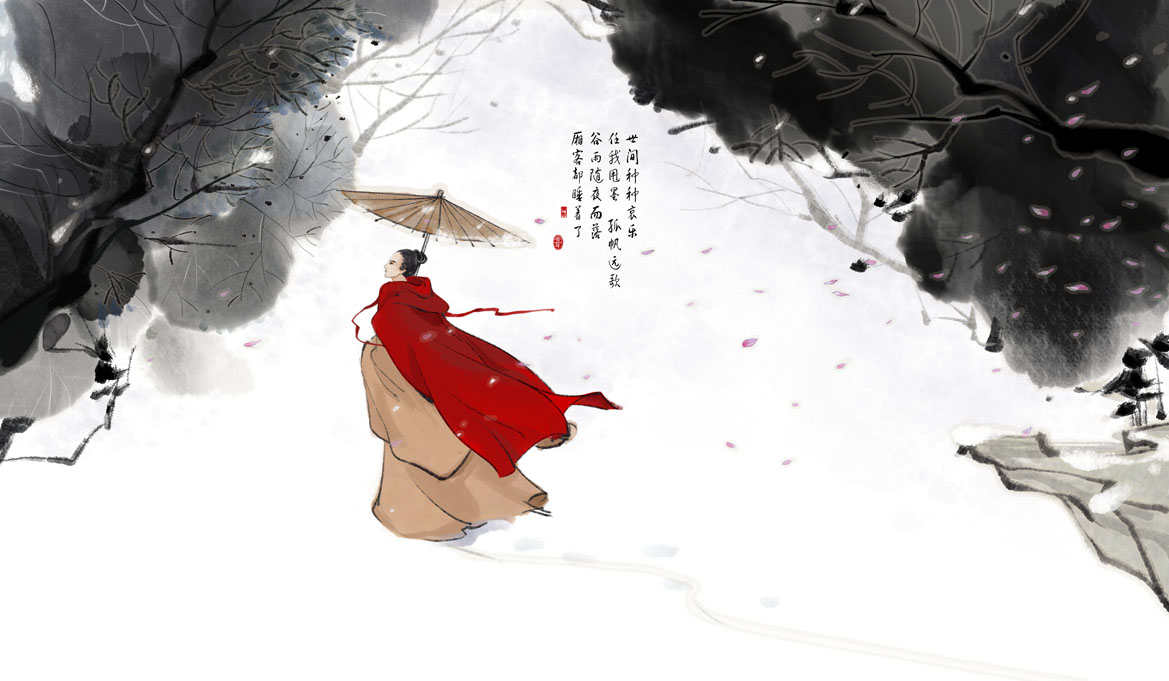 2013年4月19日 16:39   关注  插画 雪 古风 景.j 评论 收藏