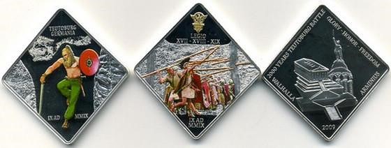 条顿堡森林战争, 帕劳共和国 帕劳共和国,用条顿堡森林战争的纪念币