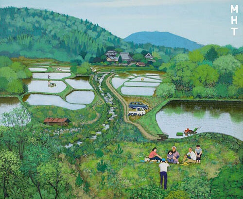 插画主题为四季乡村的风土人情不失为反应日本民间生活的佳作