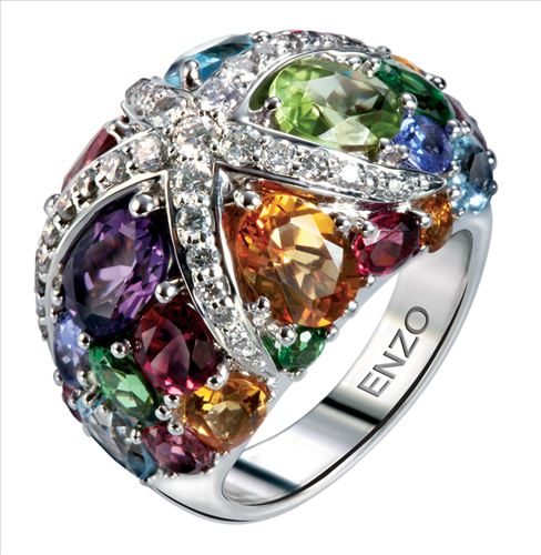 enzo彩虹系列钻戒