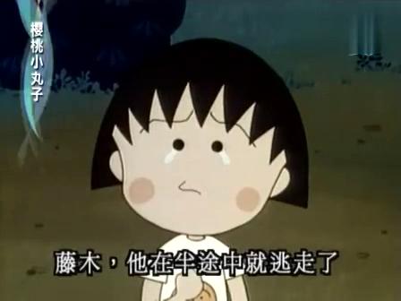 萌系鼻祖·小丸子童鞋~试胆大会被胆小鬼藤木背叛的小模样