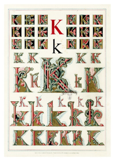 繁复的花体字