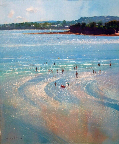 英国画家richard thorn水彩风景画作品.