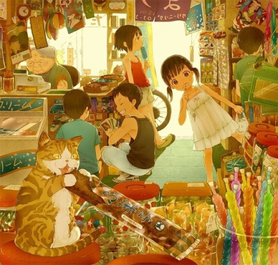 杂货店卡通