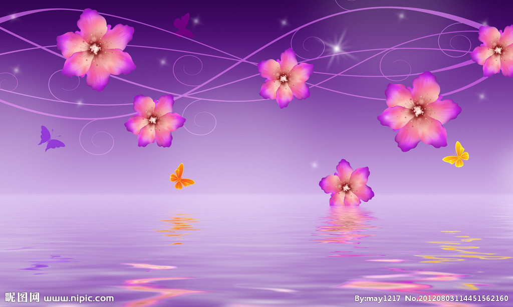 紫色可爱壁纸梦幻图片