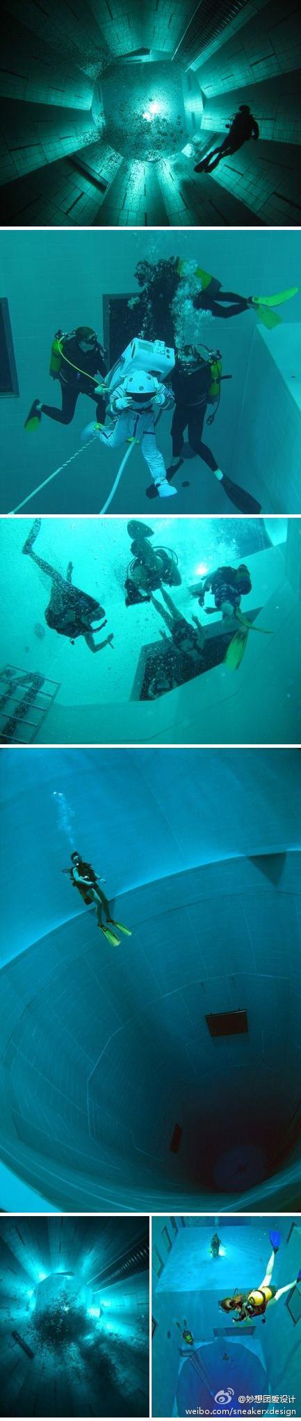 【世界上最深的游泳池】位于比利时布鲁塞尔的"nemo 33"是一座潜水