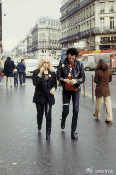 sid vicious (sex pistols) and nancy spungen in new york!