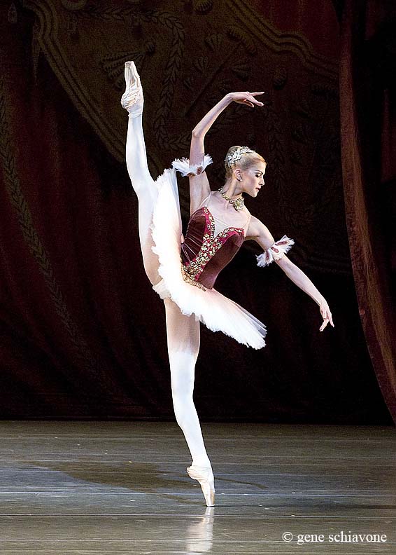 alina somova in the paquita grand pas. photo by gene schiavone.