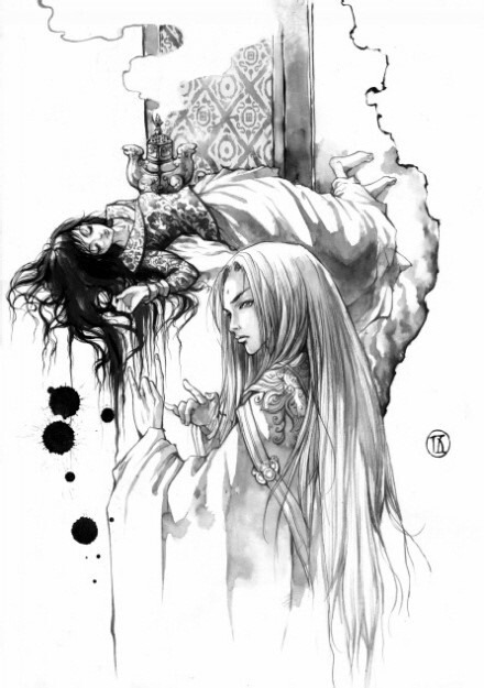 堃姐黑白线稿作品—李堃第56张
