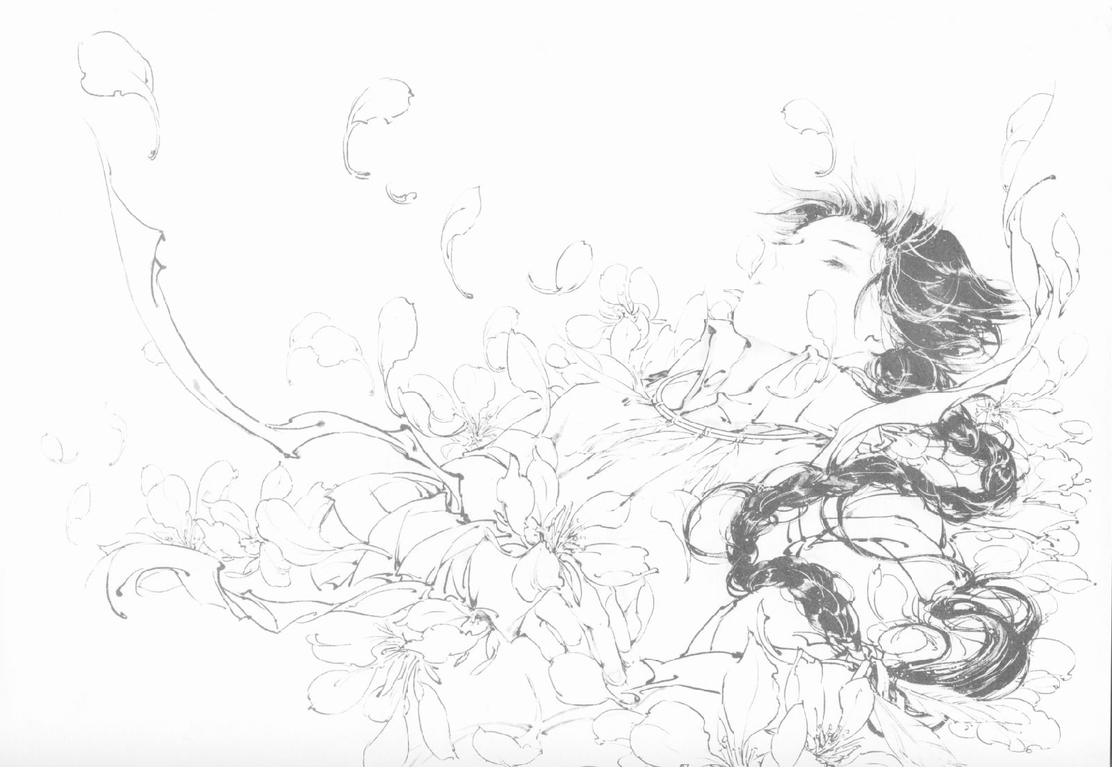 伊吹五月线稿 from百度贴吧