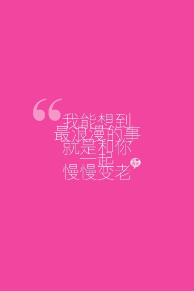 执子之手 与子携老 iphone 小清新文字壁纸