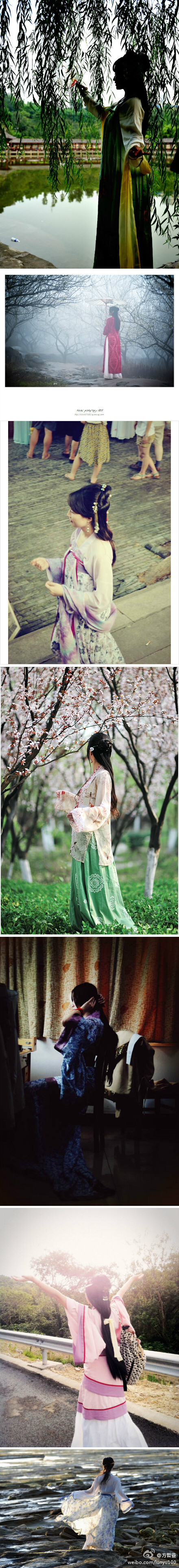 曾说过评选"最美的汉服背影,现在觉得不够,要加上"和侧影"才行.