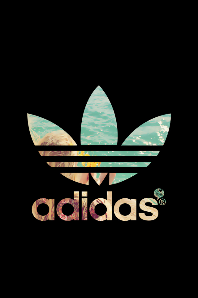 阿迪达斯logo背景图片