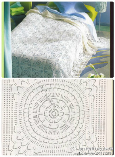 床罩钩织花样图片