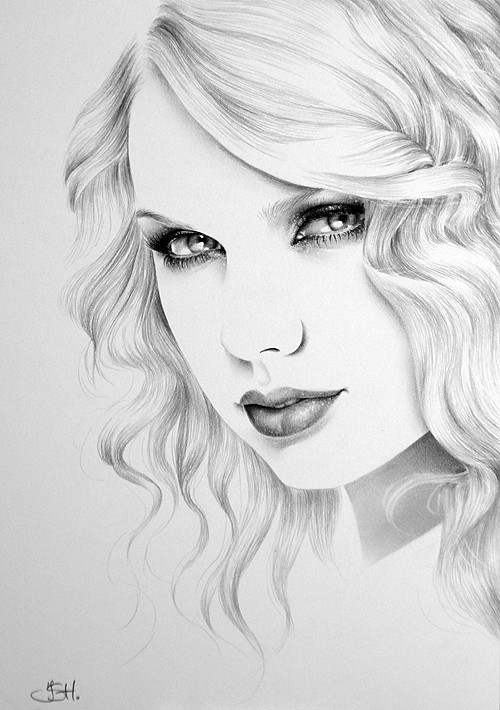【插画【ileanahunter人像素描作品】