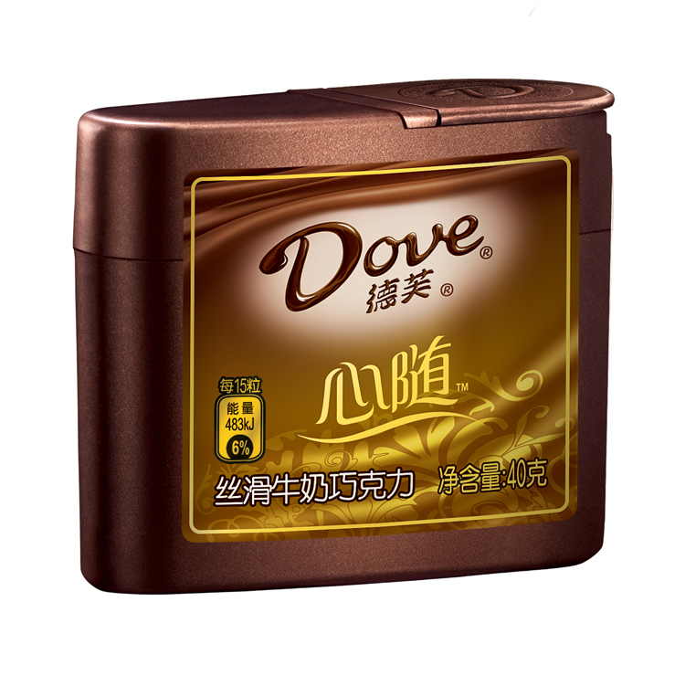 德芙dove心随丝滑牛奶巧克力g/盒德芙巧克力