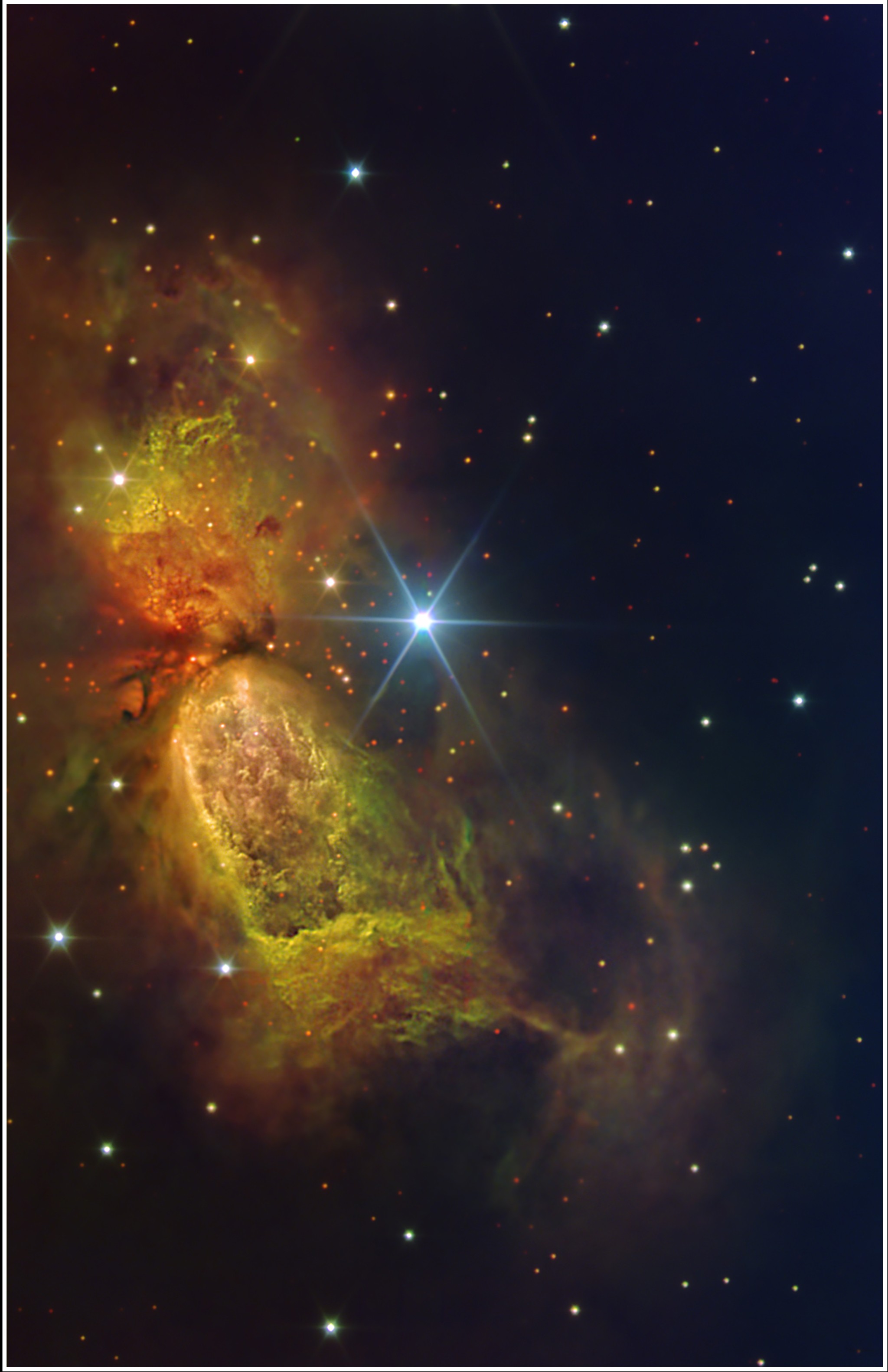 美丽的小蝴蝶恒星irs4大约是在十万年前诞生的,如今它羽翼已丰,开始