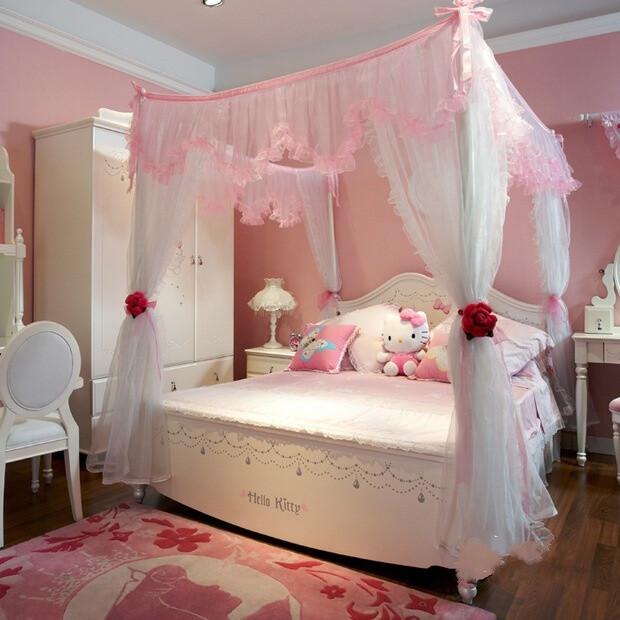 女孩房的唯美粉色空间
