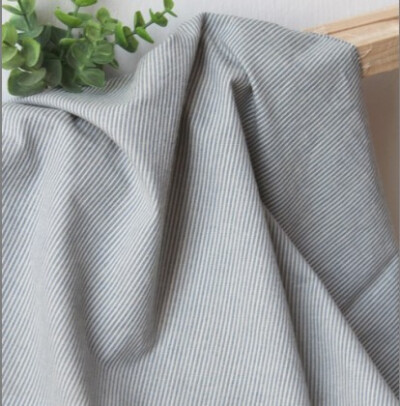 派子布艺纯棉布色织条纹服装窗帘布料diy手工面料复古蓝色推荐