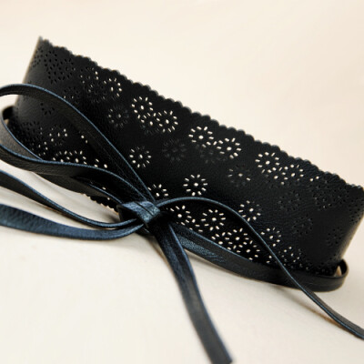 p腰封韩版镂空绑带两圈时尚超宽腰封宽腰带g