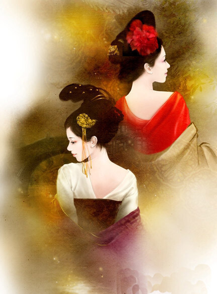 娥皇女英——中国古代传说中尧的两个女儿,也称"皇英".
