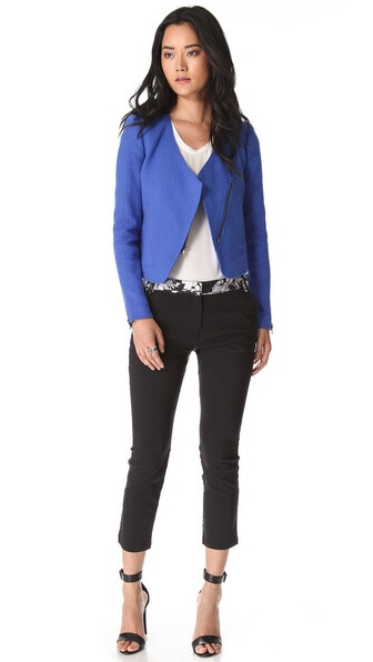 tibi arel print back pants