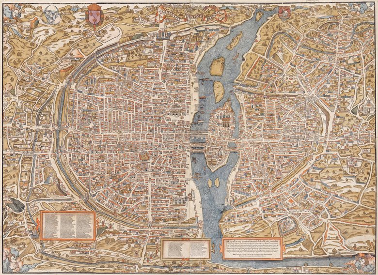 1550年巴黎地图