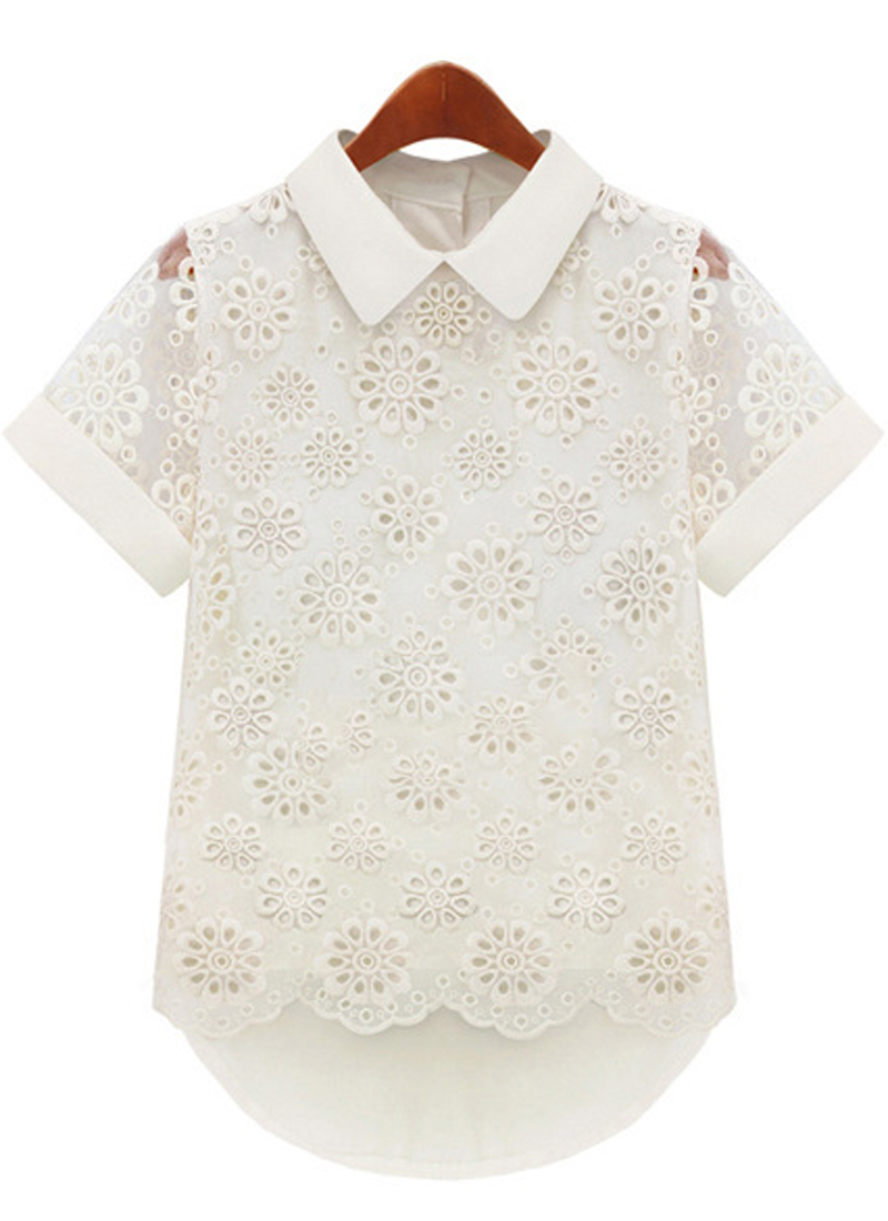 蕾丝短袖