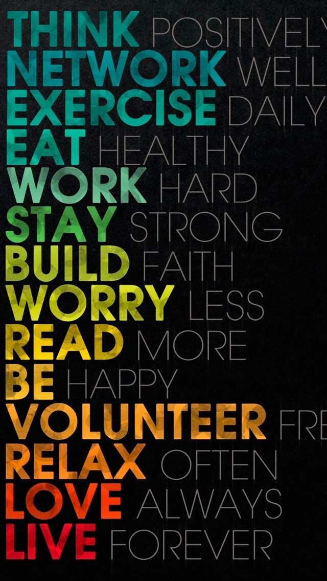 think positively iphone 5 wallpaper