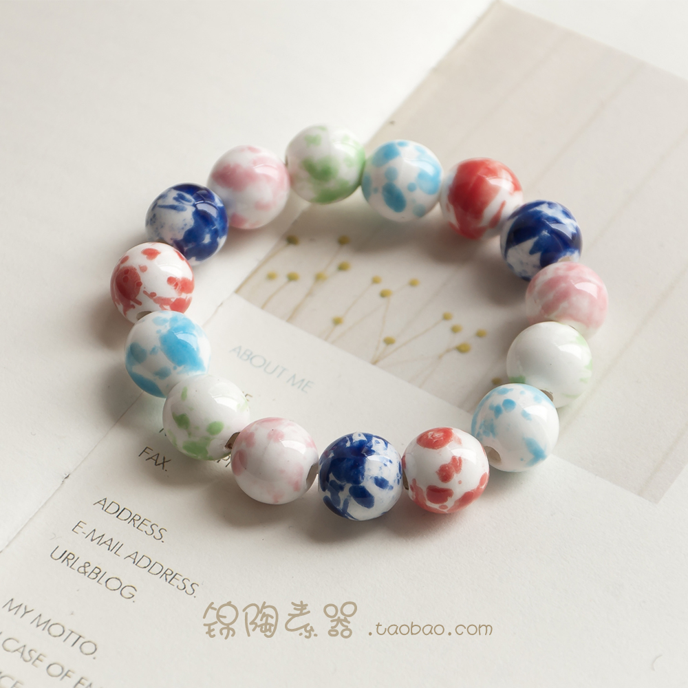 锦陶素器丨水果糖手制陶瓷首饰/饰品/手链甜美可爱小清新礼物