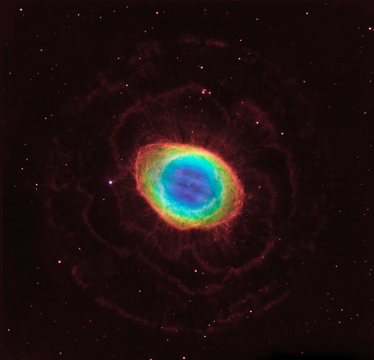 天琴座环状星云m57,由哈勃拍摄 