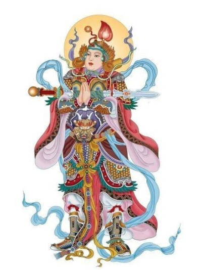 韦驮菩萨担任佛教中驱除邪魔,保护佛法的重任,为佛教护法金刚力士的