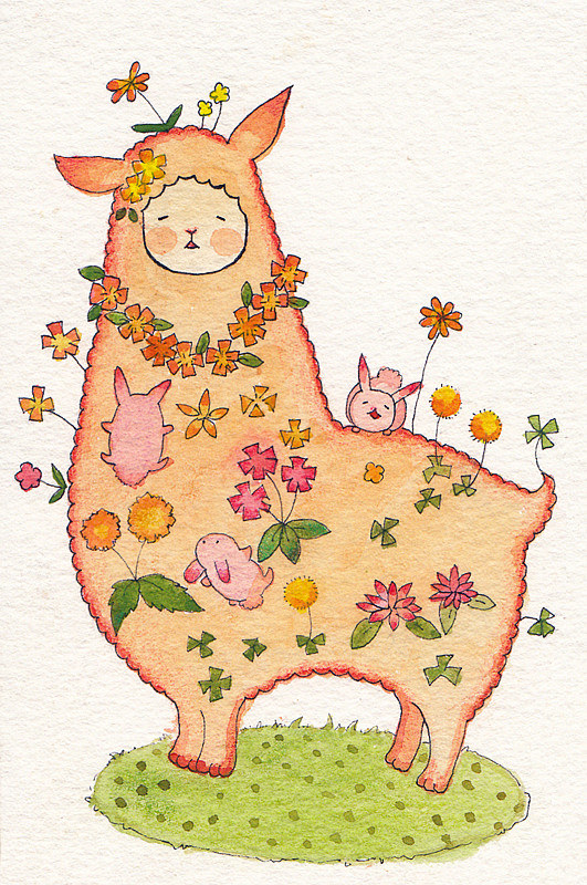 2015年11月5日 15:53   关注  插画 小花 水彩 草泥马 羊驼 评论