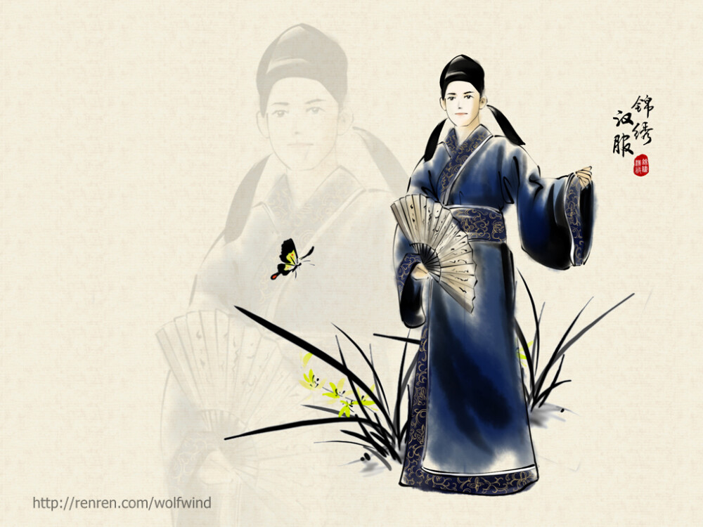 漫画插画汉服赞评论40更多