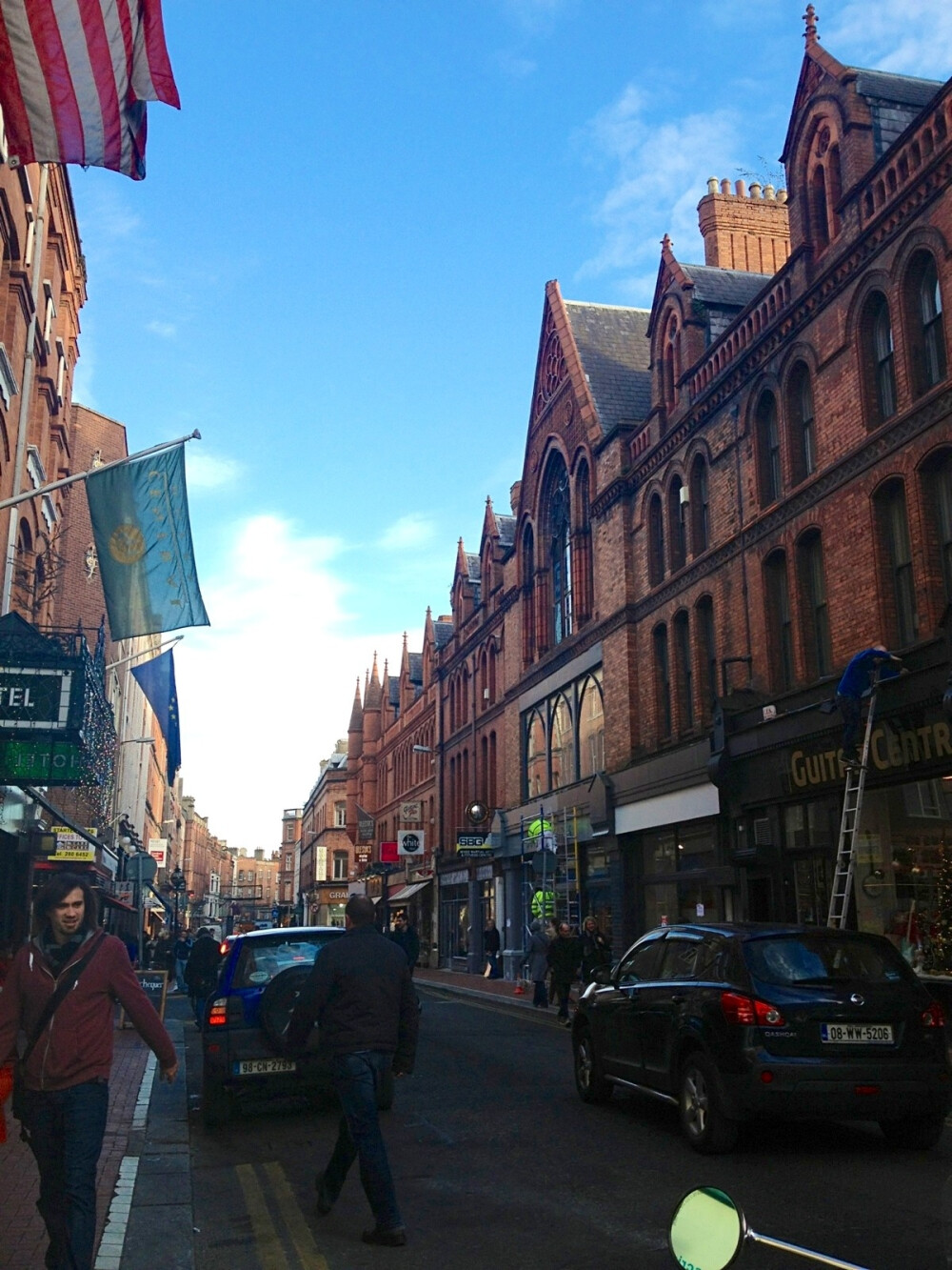 都柏林爱尔兰市中心的街巷