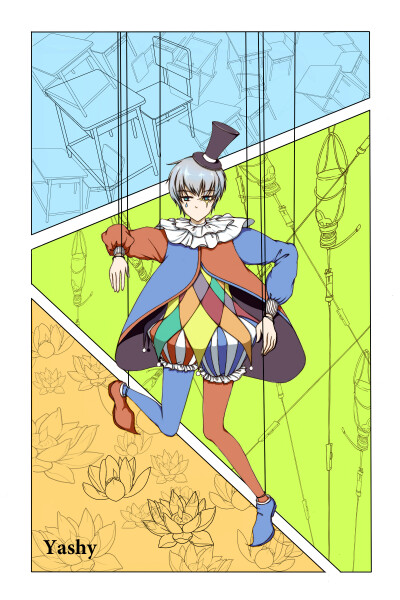 参加一个周绘活动的画,傀儡