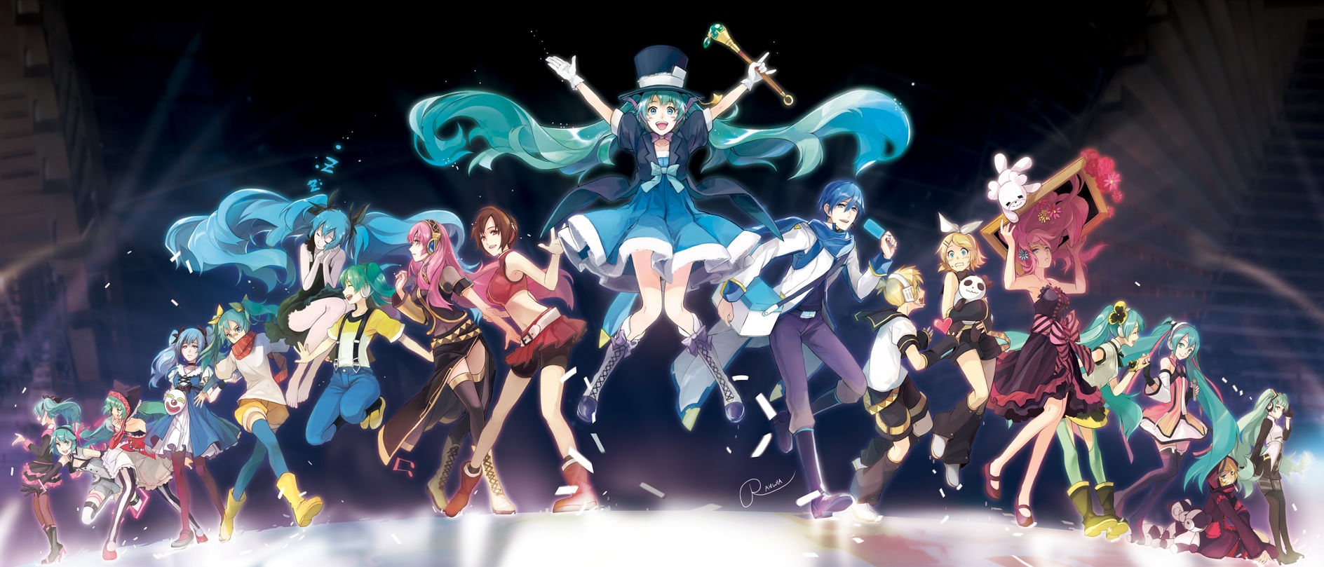 益 characters hatsune miku kagamine len kagamine rin kaito