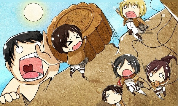 进击的巨人进撃の巨人月饼争夺战好萌q版
