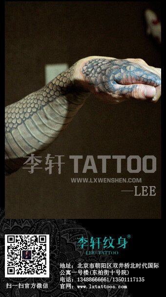 中国著名纹身品牌李轩纹身leetattoo,国际化金牌团队:国内著名纹身师