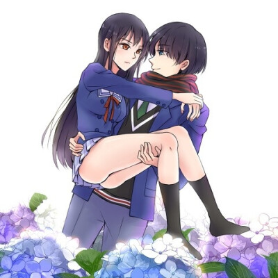 境界的彼方# #松冈凛# #松冈江# #名濑美月# #名濑博臣#兄妹>3&