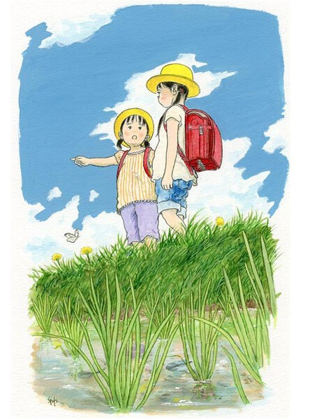 日系插画美好童年