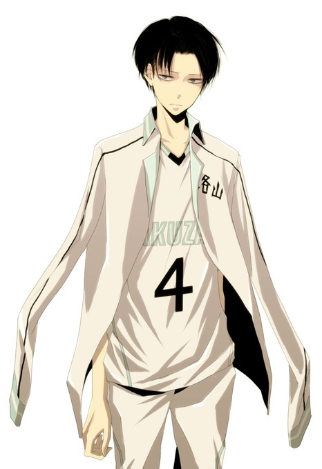 篮球服的兵长好帅!