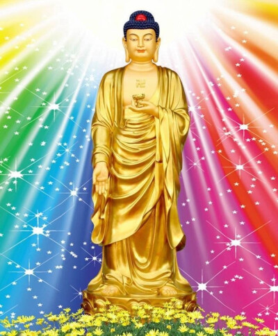 佛教放光图片