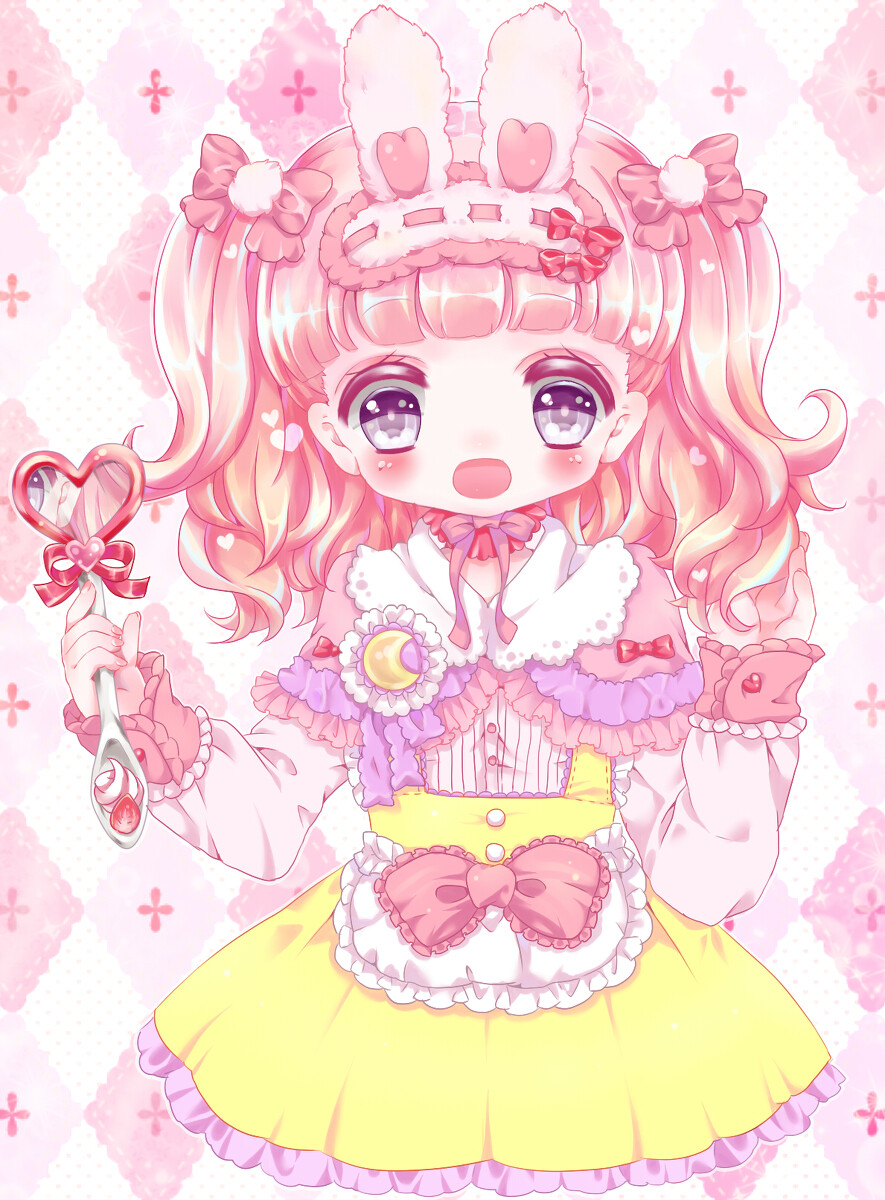 萌q版二次元卖萌插画动漫