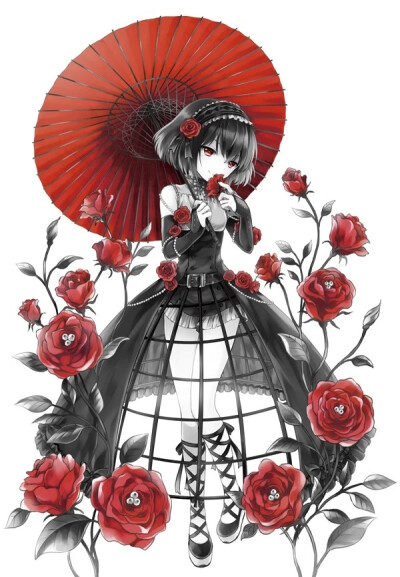 彼岸花.萌.可爱.女孩