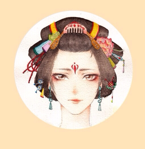 彼岸花手绘古风