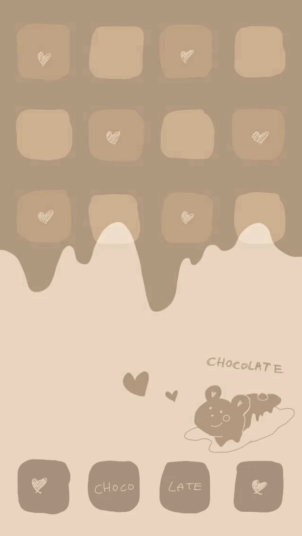 巧克力色壁纸可爱图片