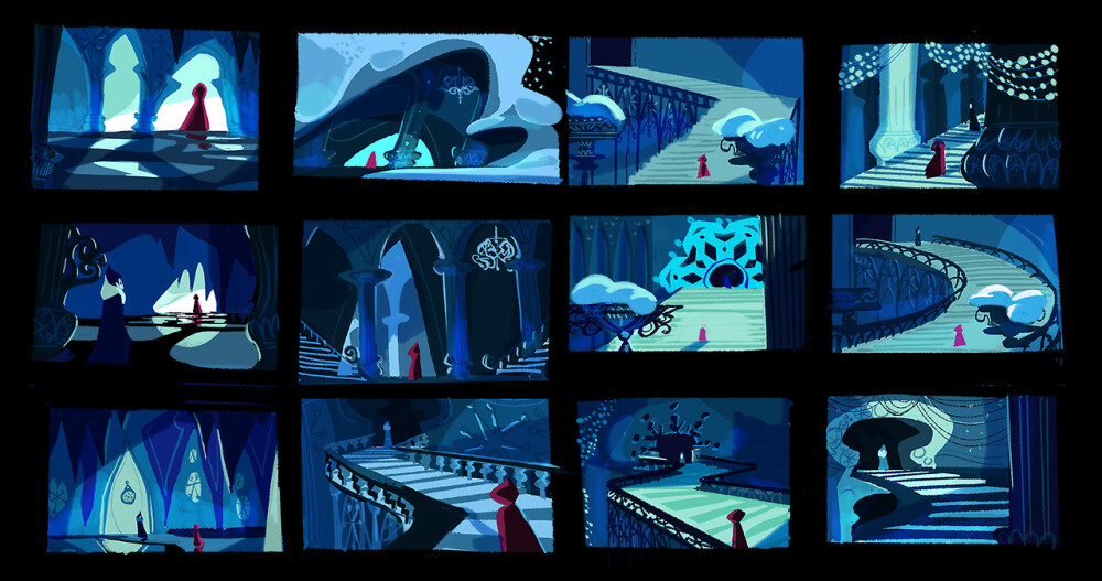 frozen早期场景设计